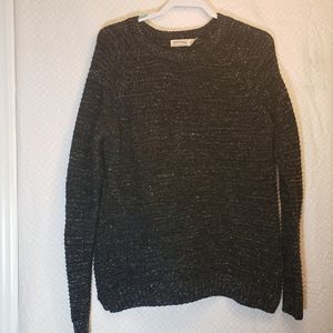 Women's Black Sparkly Sweater